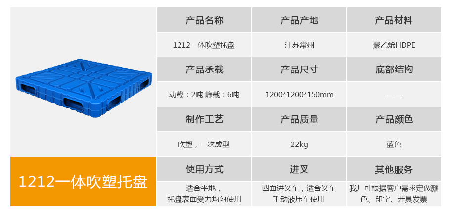 william威廉中文官网1212一体成型吹塑托盘