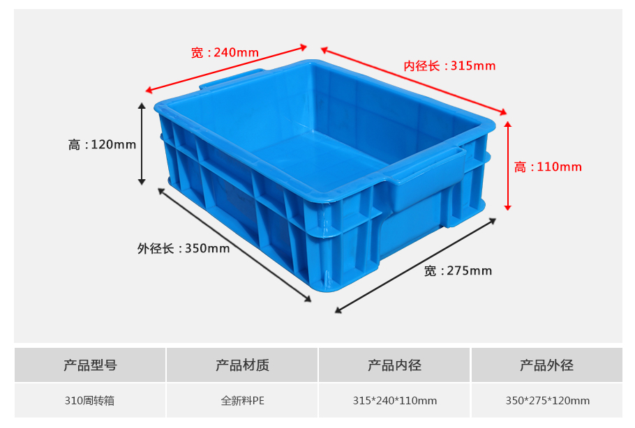 william威廉中文官网310塑料周转箱g